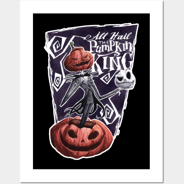 All Hail the Pumpkin King Wall Art by Studio Mootant